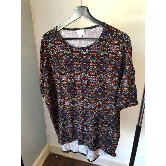 LulaRoe Irma Tunic Multi-Colored Stained Glass Pattern Size Small - Picture 1 of 3